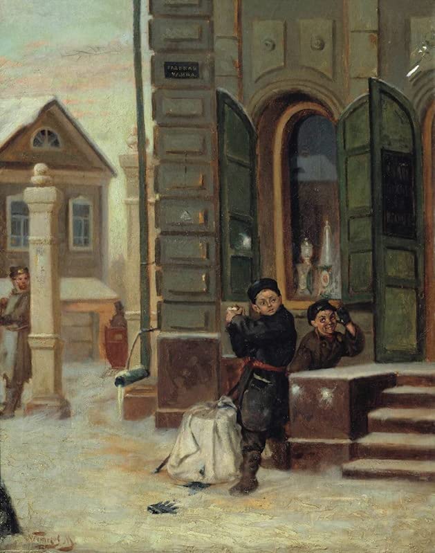 Tableau Boules de neige Mikhail Nesterov pour une ambiance poétique