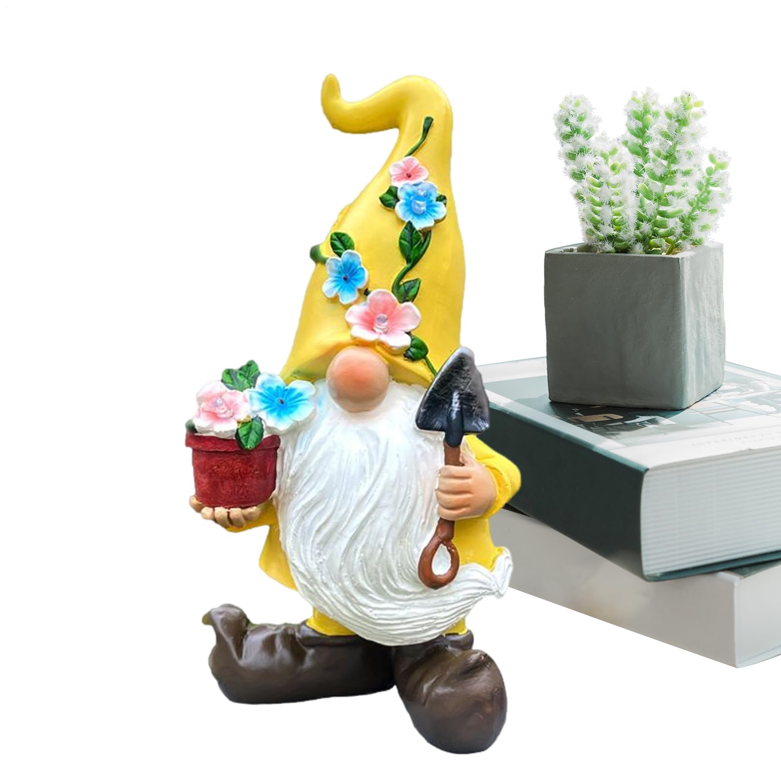 Gnomos De Jardín Decorativos Esculturas Decorativas de Enanos Paisaje | Enano Estatua Figura Decorativa Adecuado Para Césped, Porche, Patio, Jardín Trasero, Exterior, Y
