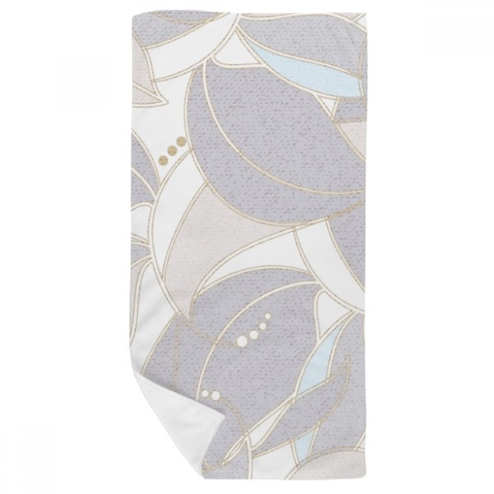Débarbouillettes art plante multicolor en textile doux de qualité 35x70