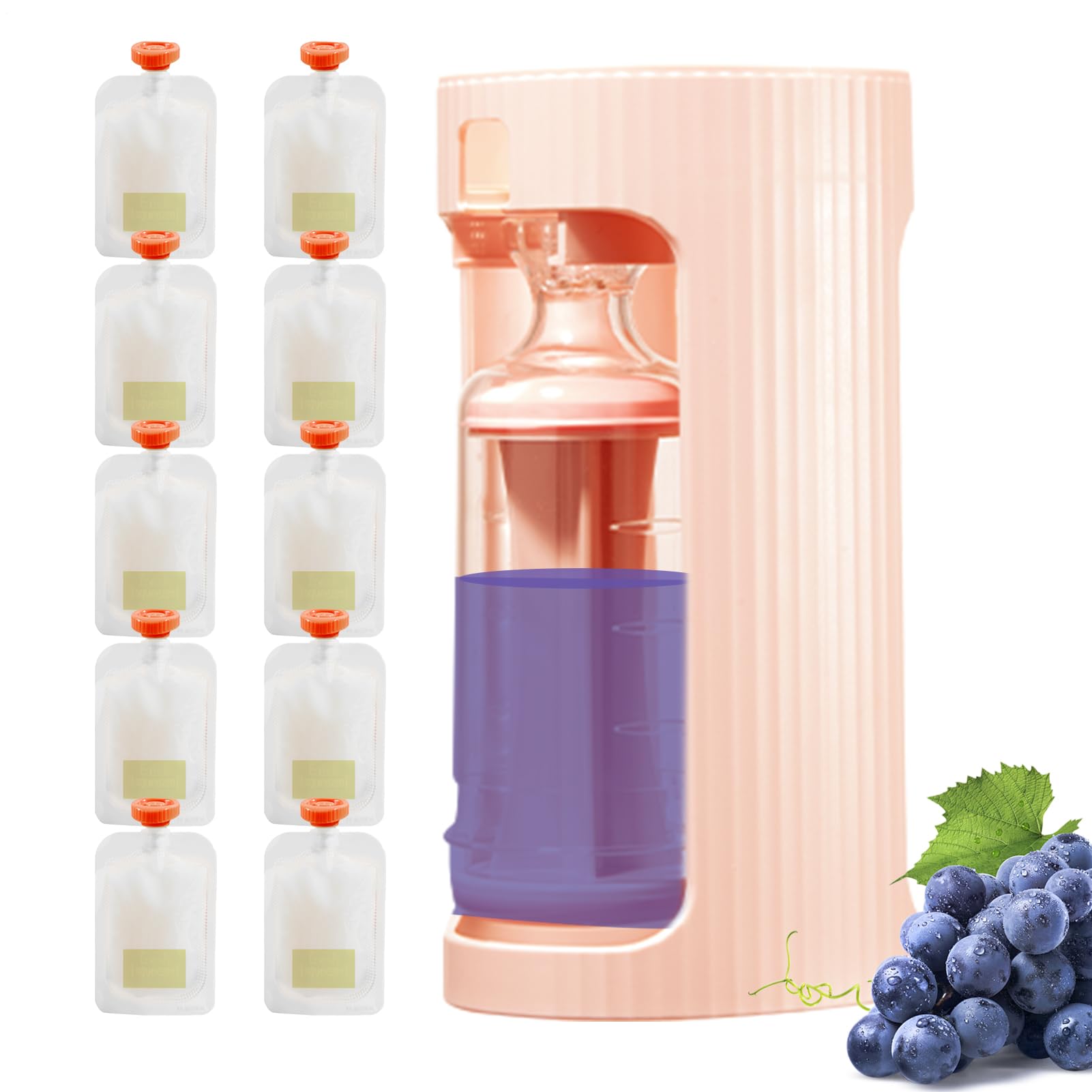 Pouch Filling Station - No Spill Squeeze Holder, 9.5x8.1x18 Cm Portable Food Dispenser, Easy Carry Refill Kit, Use Food Maker, Reusable Spout Bag System | Puree Filler for Kids Sn