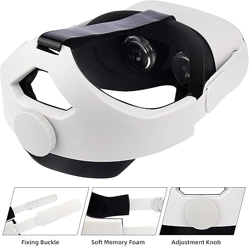Miniatura 5 de OOAVR VR Head Strap and VR Face Pad for MetaOculus Quest 2Comfortably and Adjustable Elite Headstrap for Different HeadformStable and Better Balance