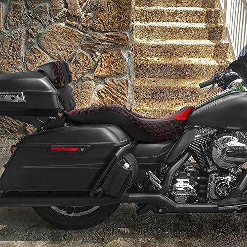 Siège passager Harley CVO aux finitions soignées en cuir