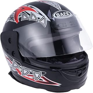 SUPVOX Gorros Para Motocicletas Capacetes De Gorro Para Motocicletas Capacete De Motocicleta Preto Capacete De Scooter Capacetes De Bateria Para Carro Capacetes De Rosto Inteiro Preto