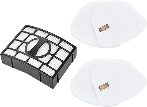 Miniatura 7 de Kit de 2 paquetes Smartide para Shark Navigator Lift-away Nv350 Nv351 Nv352 Nv355 Nv356 Nv357 espuma de pre-filtro y fieltro  1 filtro absoluto para