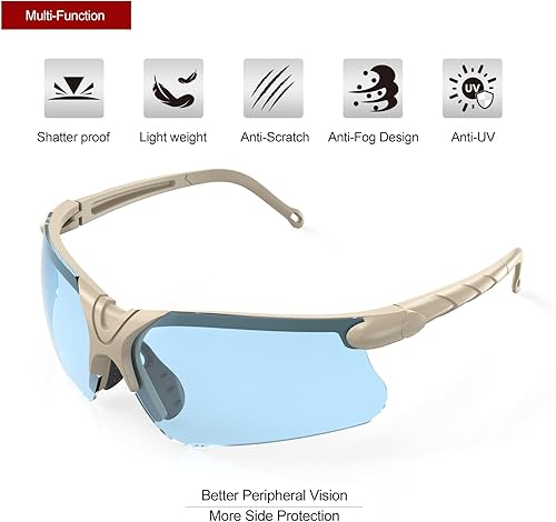 Miniatura 56 de xaegistac Anteojos de disparo con estuche antivaho para caza de hombres y mujeres Claro