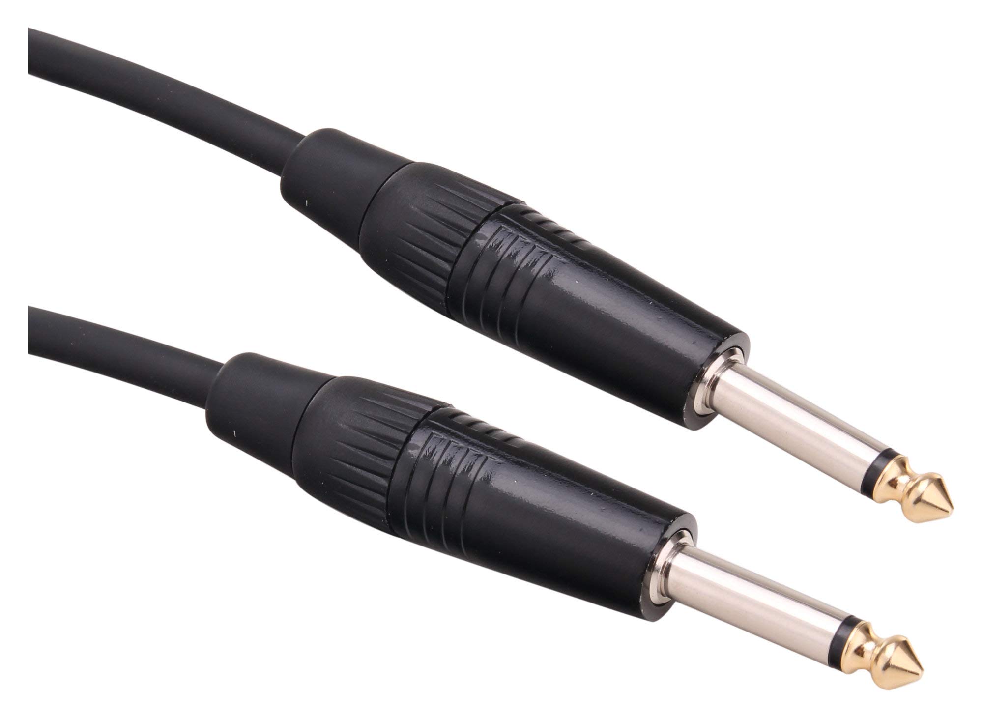 Pronomic Stage INST-10 kabel instrumentalny 10 m (jack 6,3 mm, kabel połączeniowy, gitara, pozłacane końcówki wtyczek, odciążenie tulei zaciskowej), czarny