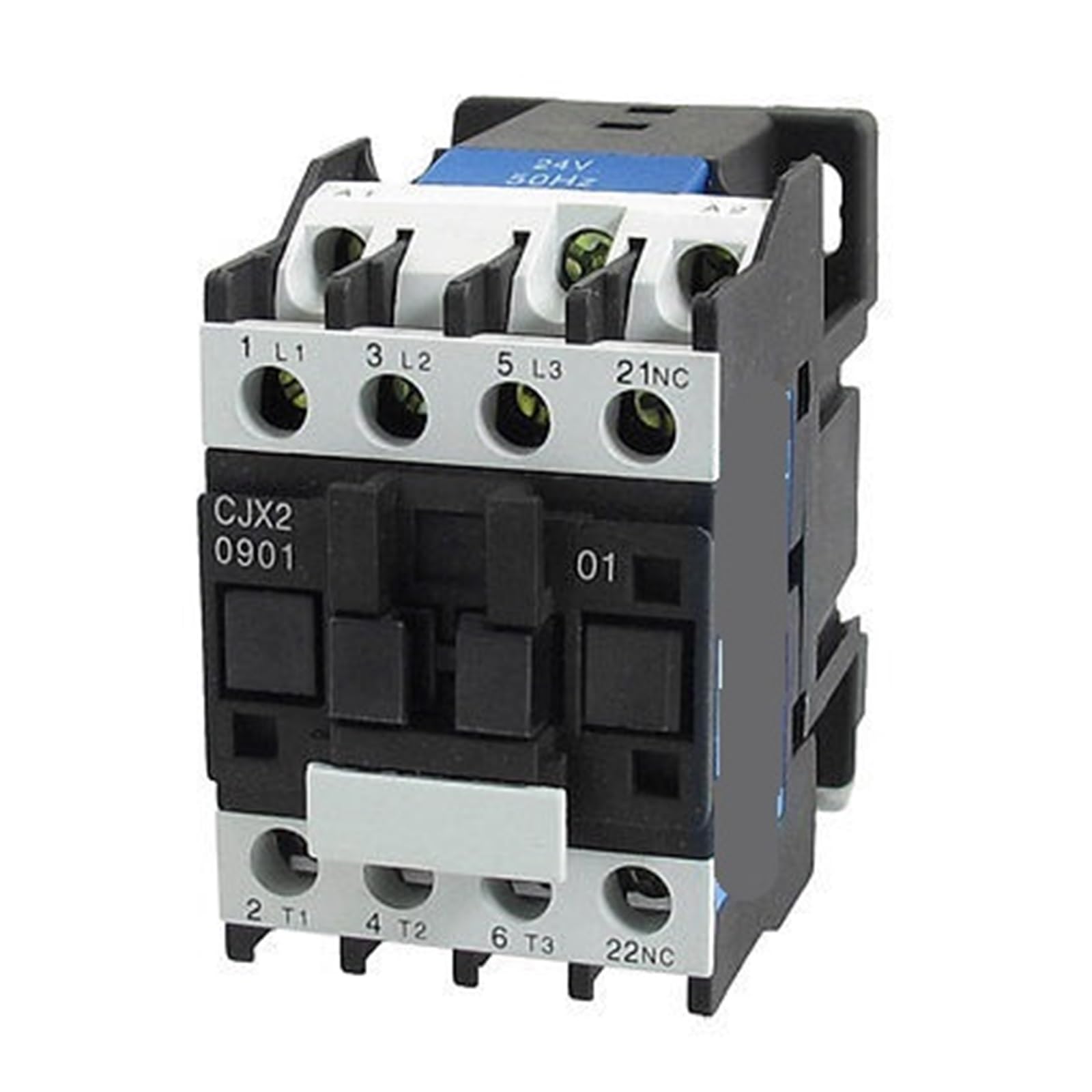 Contacteur CA tripolaire 20A CJX2-0901 660V contact normalement fermé