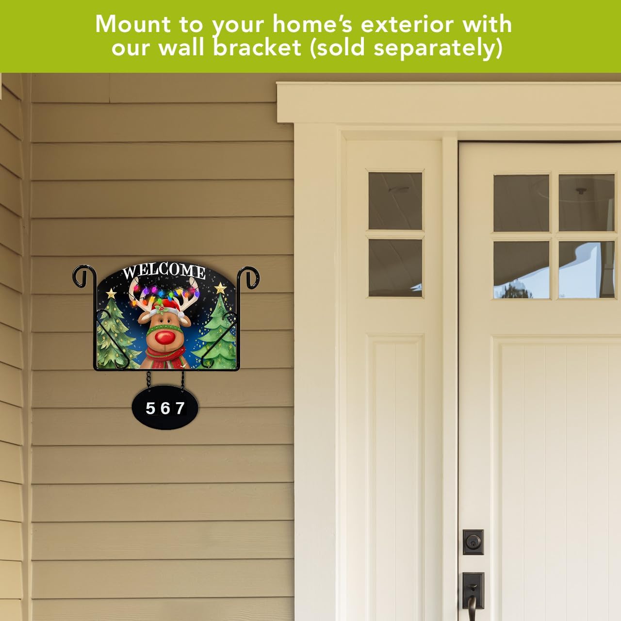 Briarwood Lane Festive Reindeer Acrylic Art Sign