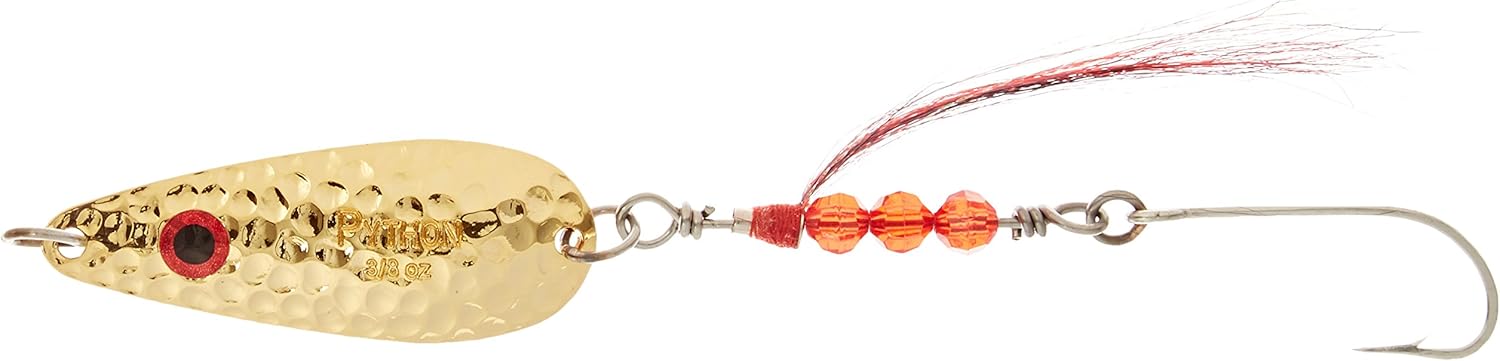 Python Darter Buck Tail Model Casting Spoon, Gold, 1/2-Ounce, Spoons ...