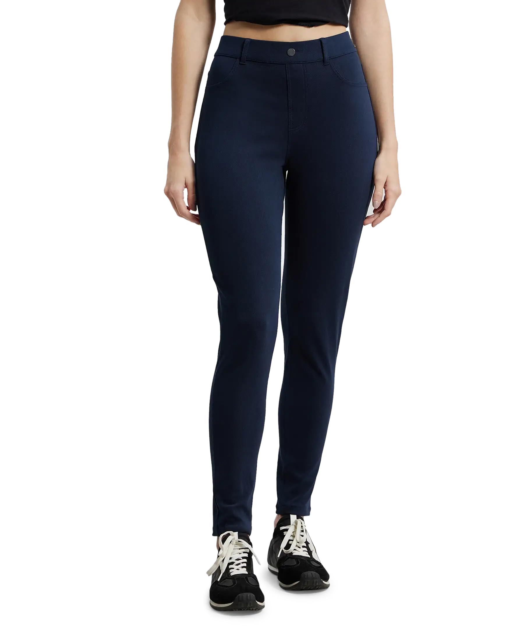 jockey IW16 Women's Super Combed Cotton Rich Elastane Stretch Slim Fit High Rise Jeggings with Pockets-picture-48