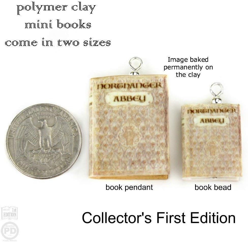 Northanger Abbey Jane Austen First Edition Clay Mini Book Framed Home Wall Decoration Trim Ornament