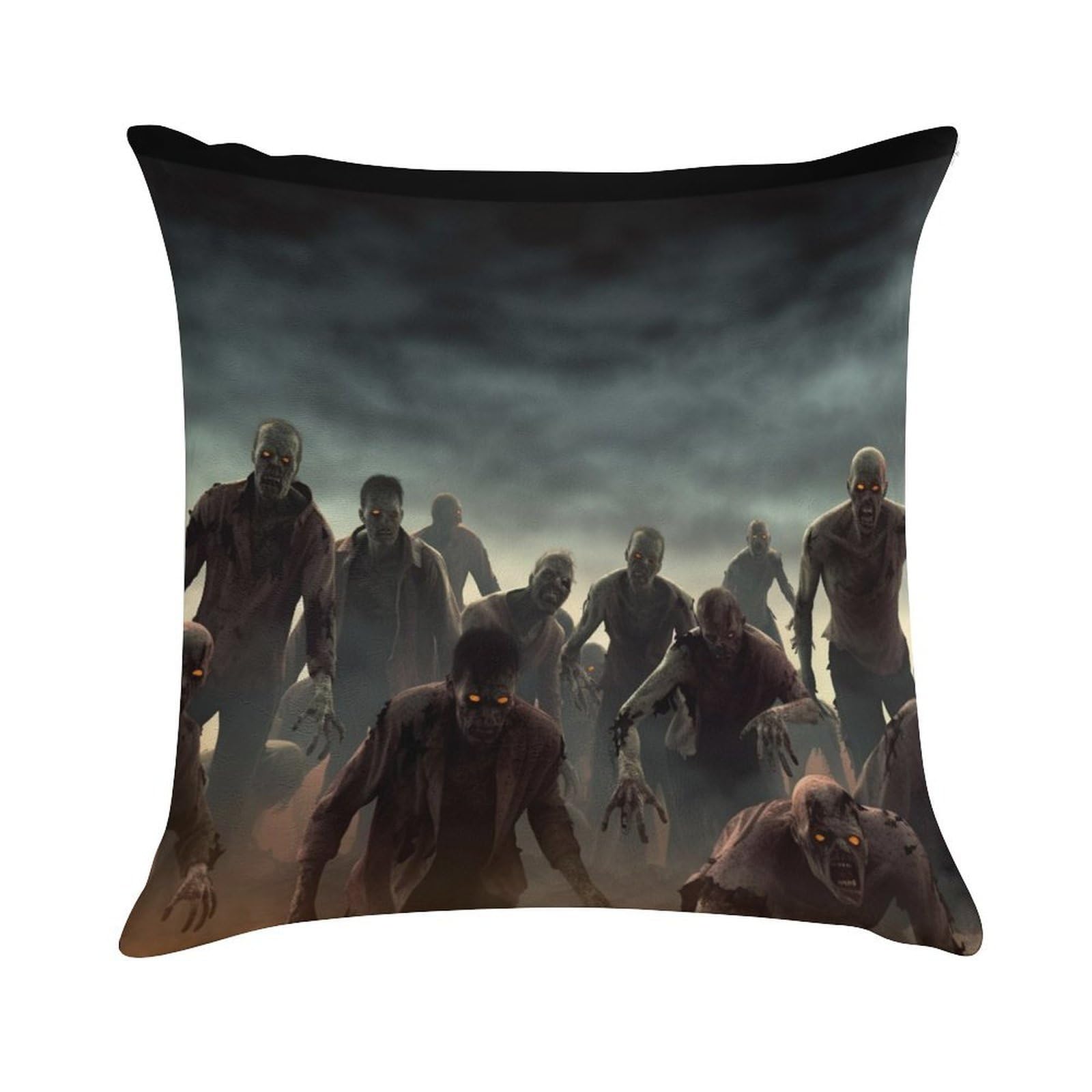 Fundas de almohada de zombi en felpa bohemia para decoración de camas y sofás en salón