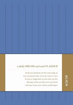 Align Dream - A Daily Dream & Task Planner Journal for Intentional Living by Compendium - An Undated Planner with 192 pages, 8.25H x 5.75W