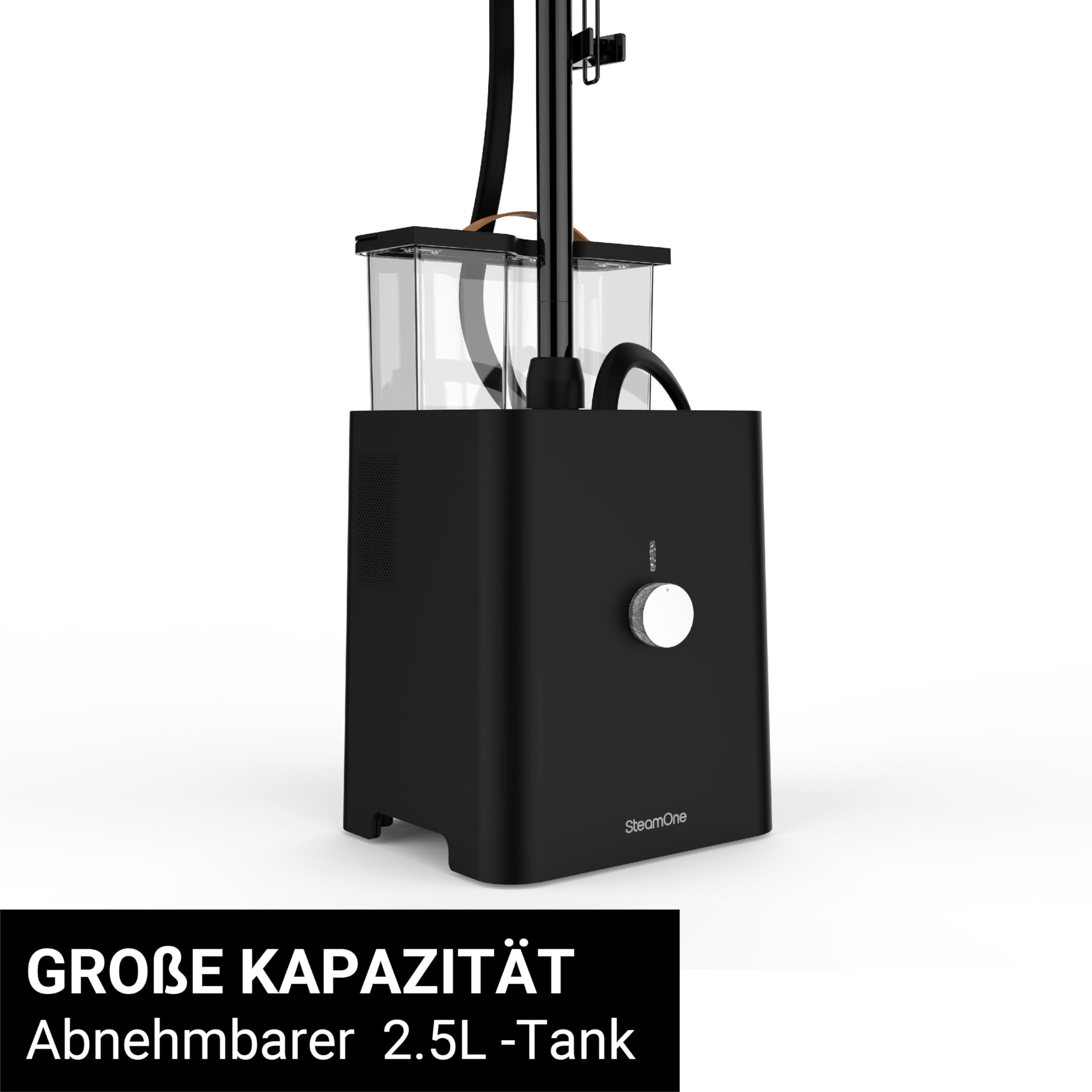 STEAMONE- Steamer Professionell Dampfglätter 2900W 125g/min 10bar SteamCube- Vertikales und horizontales Bügeleisen 90min Betriebsdauer (2500ml)- Entfernt 99,99% der Verunreinigungen Fertig in 120s