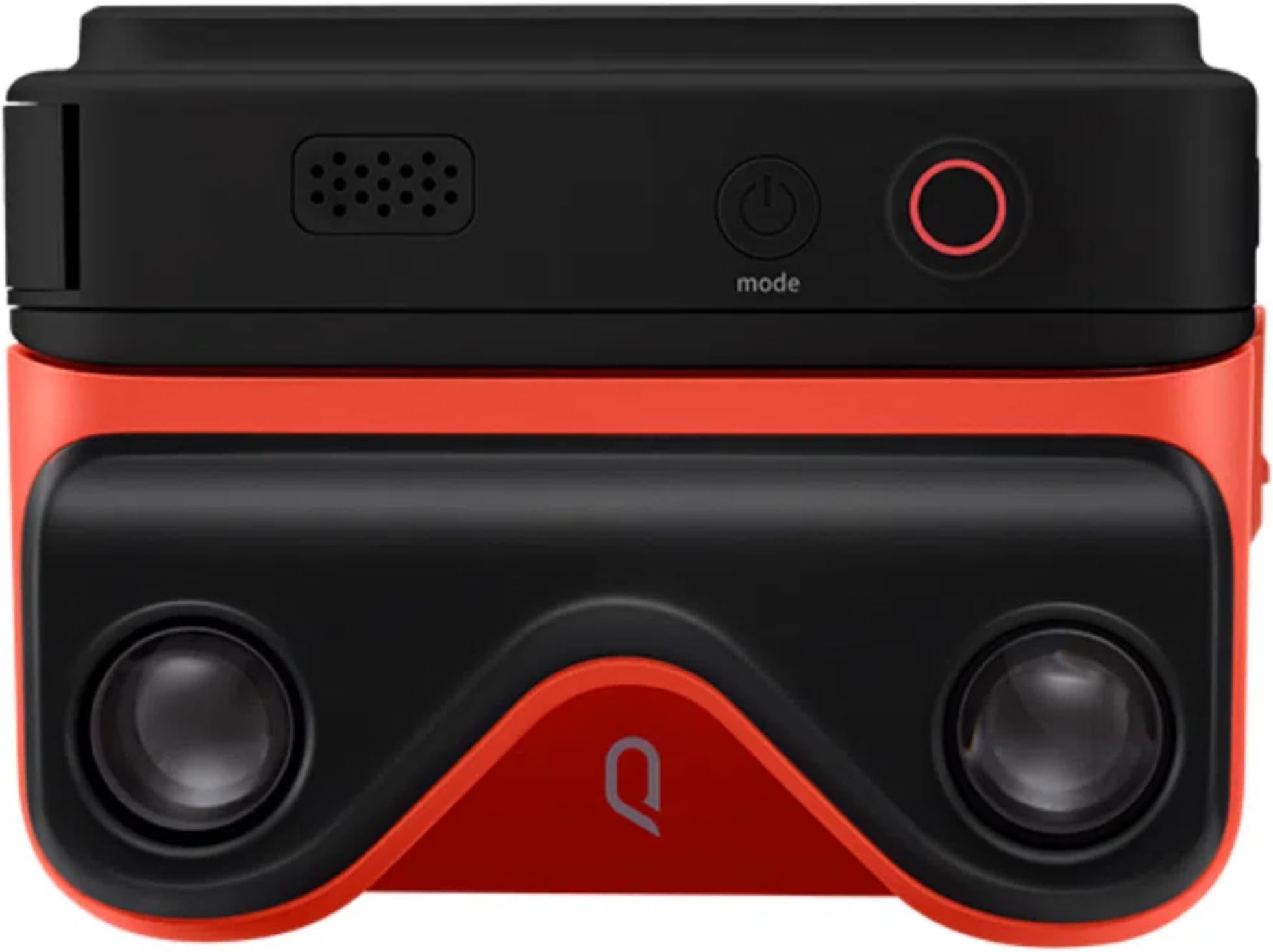 KanDao QooCam Ego - Viewer-Integrated 3D VR Camera, 4K 60fps Videos Stereoscopic Instant Display, for Travel, Party, VR Content-Created Device, Compatible AR Glasses, Black Camera & Red 3D Viewer.