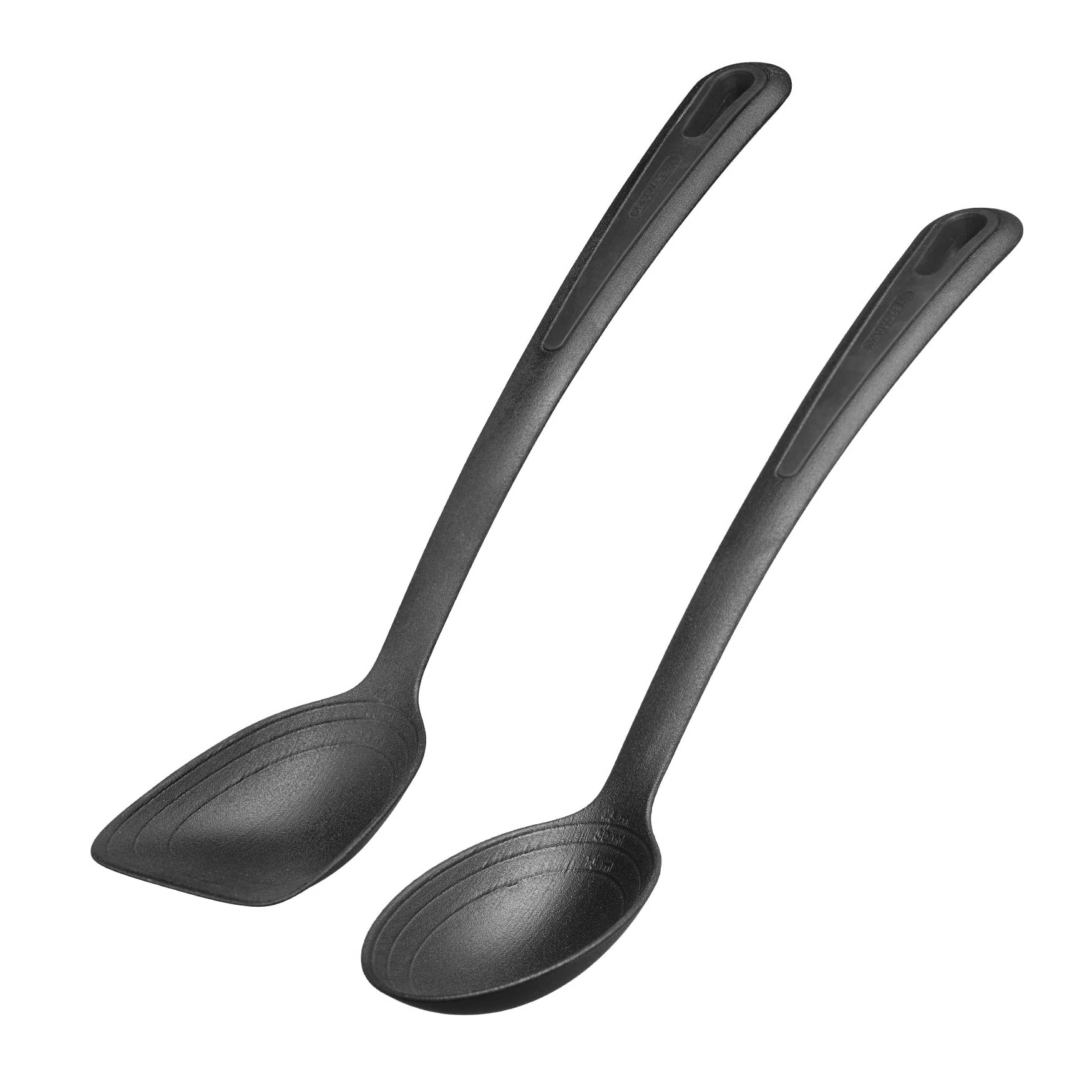 Westmark 286122E6 Vegetable and Pan Spoons Set of 2 with Internal Scale 15, 30 and 45 ml Plastic Gentle, Black