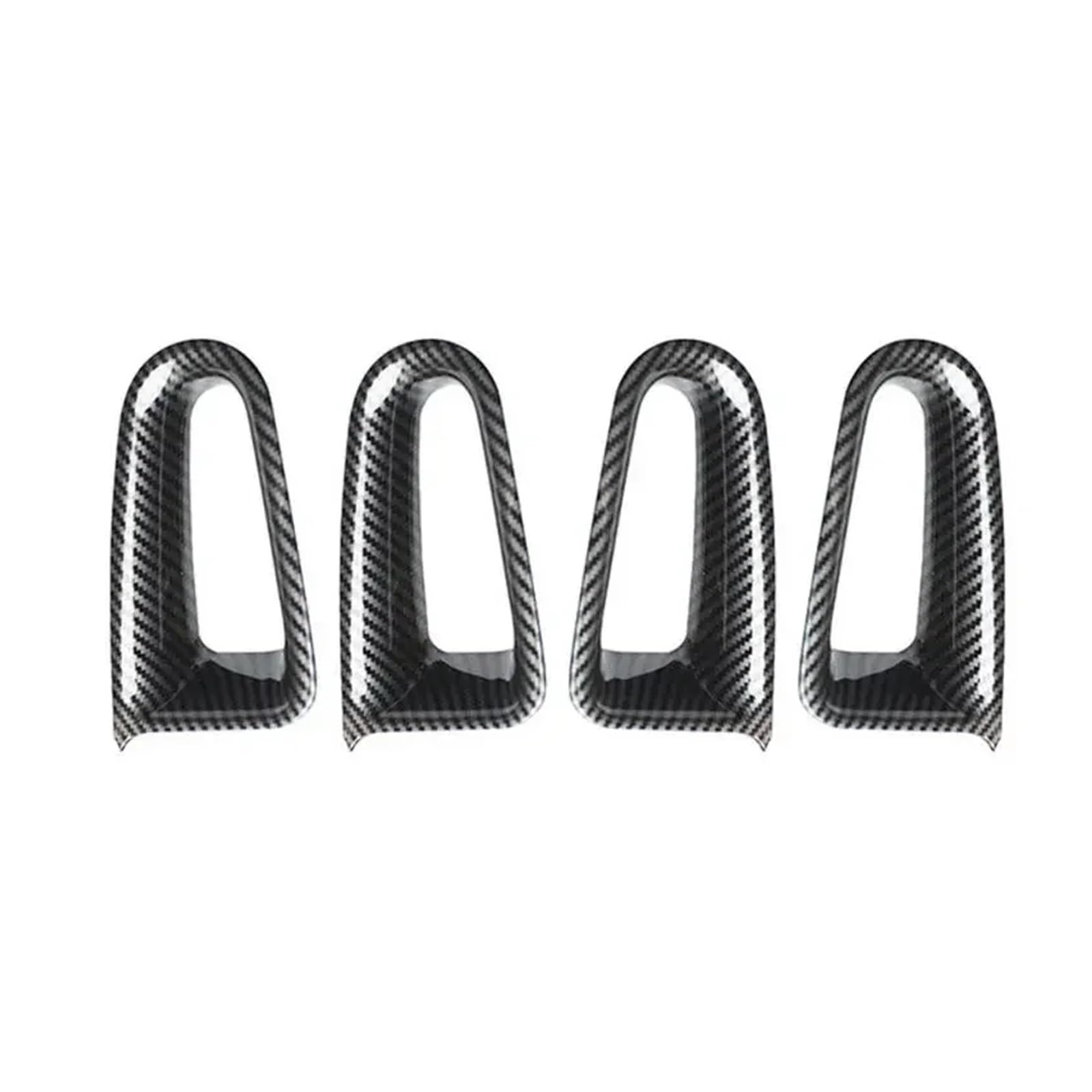 TRASH BIN Interior Inside Door Handle for Mercedes for Benz for A-Class W177 CLA C118 2019-2021 Car Carbon Fiber Texture Interior Door Handle Armrest Frame Cover Trim(Type A)