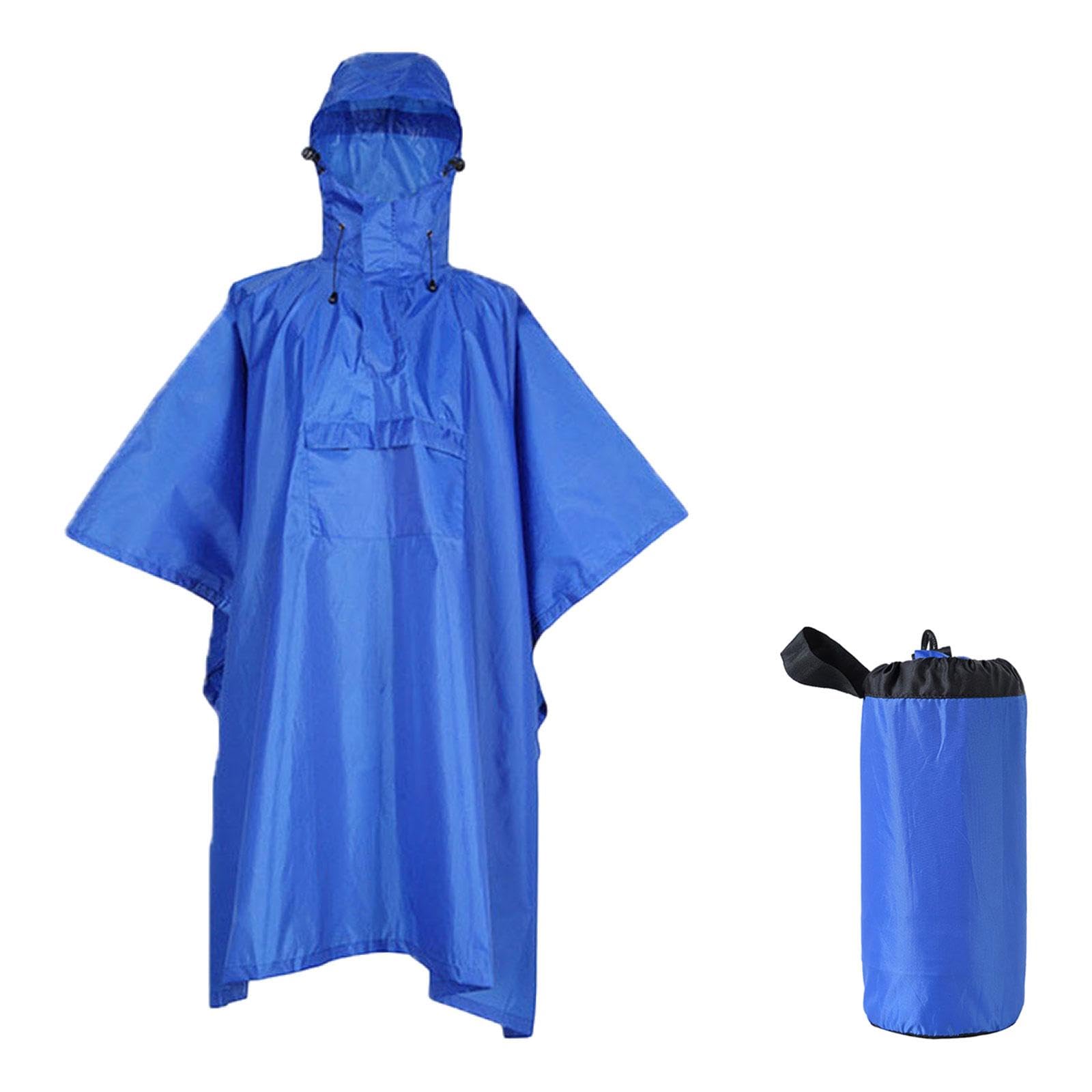 CALANDIS Hooded Rain Poncho Multifunctional Raincoat for Sporting Event Riding Hiking Blue | Other 0, Hiking Clothing | Clothing | 0 & Hiking-image-4