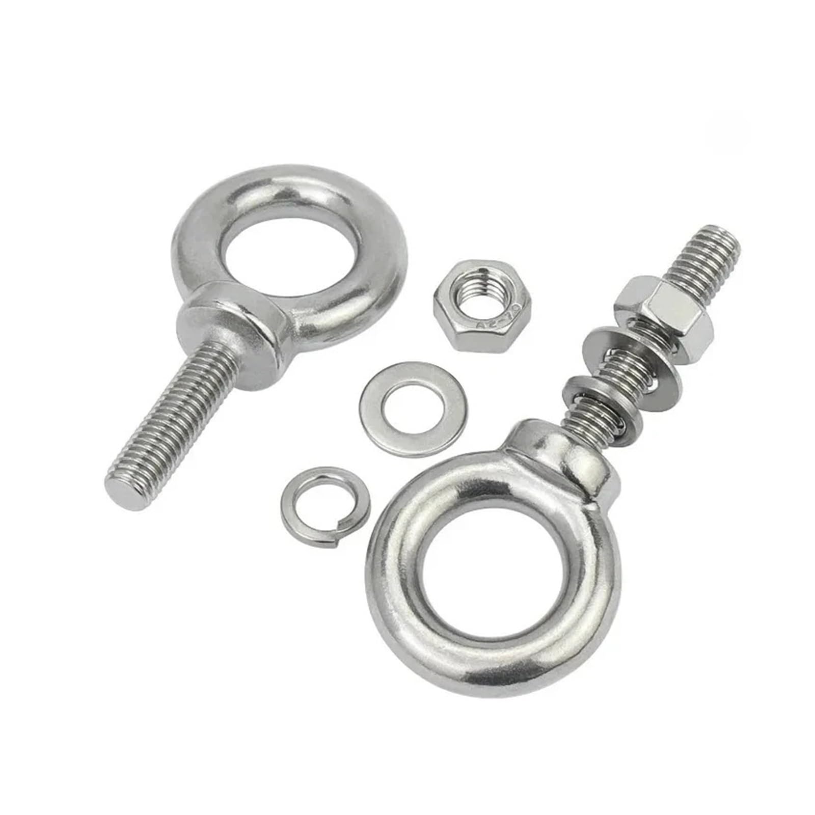 Rozszerzona śruba oczkowa do podnoszenia | M6 M8 M10M~M24 Stal nierdzewna 304 (M14,150mm 1 szt.)