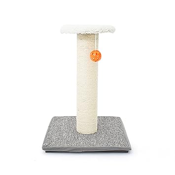 Emily Pets Cat Scratching Post Bell Design Interactive Kitten Scratch Post Cat Scratcher Cat Tree Post Kitten Scratcher for Cat Scratcher Sisal