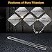 TI-EDC Pure Titanium Bead Ball Chain Necklace, Jewelry Chain Adjustable with Gift Package for Men and Women (3.0mm Bead-30in Length)