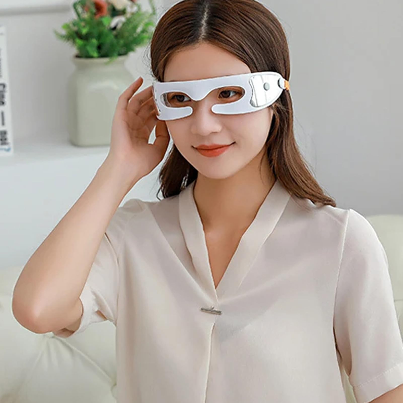 Gafas de masaje con luz, herramienta de masaje ocular portátil