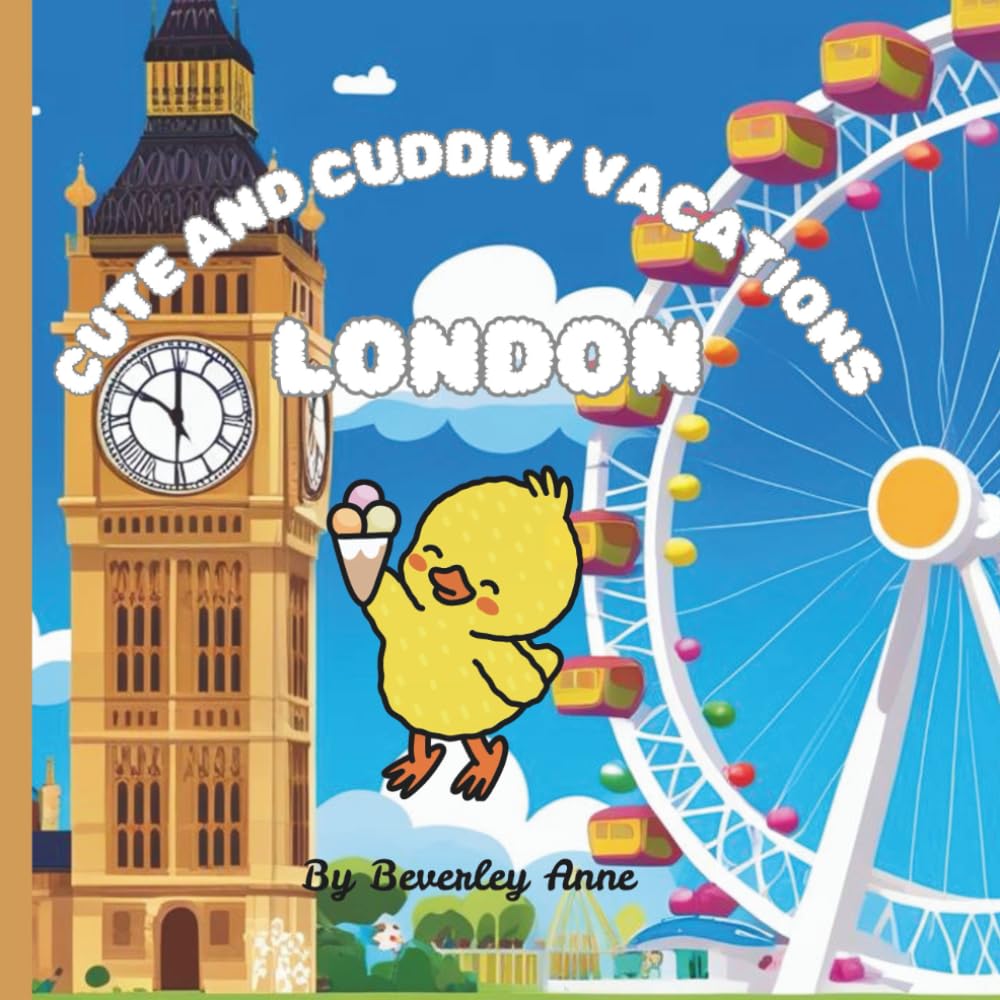 Cute and cuddly vacations .....London, UK: Educational and fun coloring book with cute adventurers vacationing around the world