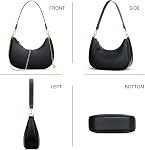 KKXIU Sac à bandoulière pour les femmes Petite Purse mignon embrayage Hobo sac à main tendance croissant sac