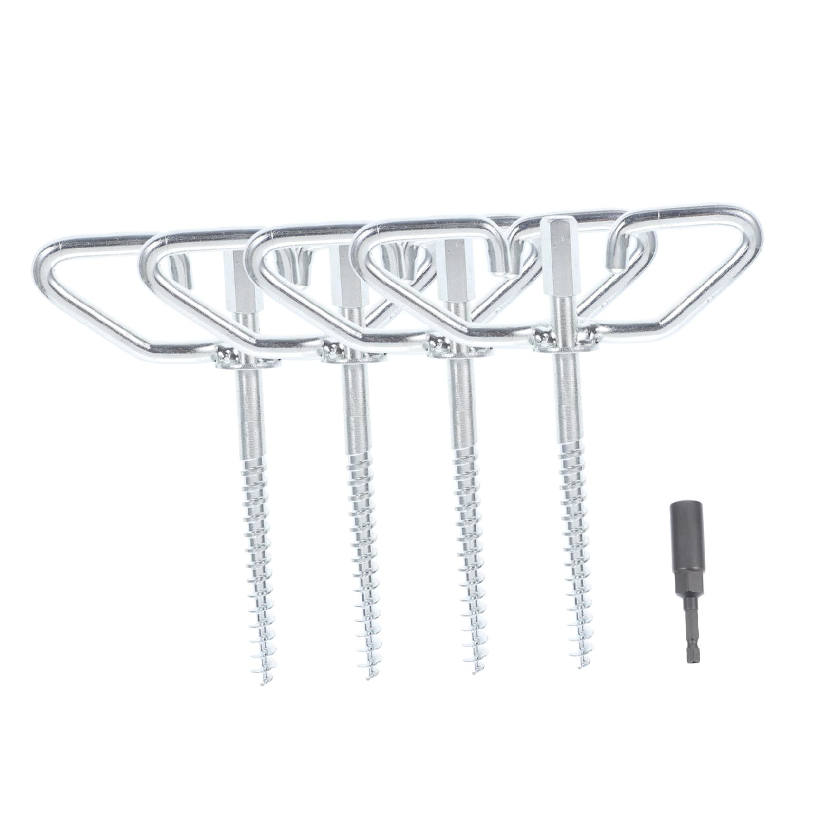 Clavos de hielo eléctricos y anclajes de carpas con adaptador de taladro