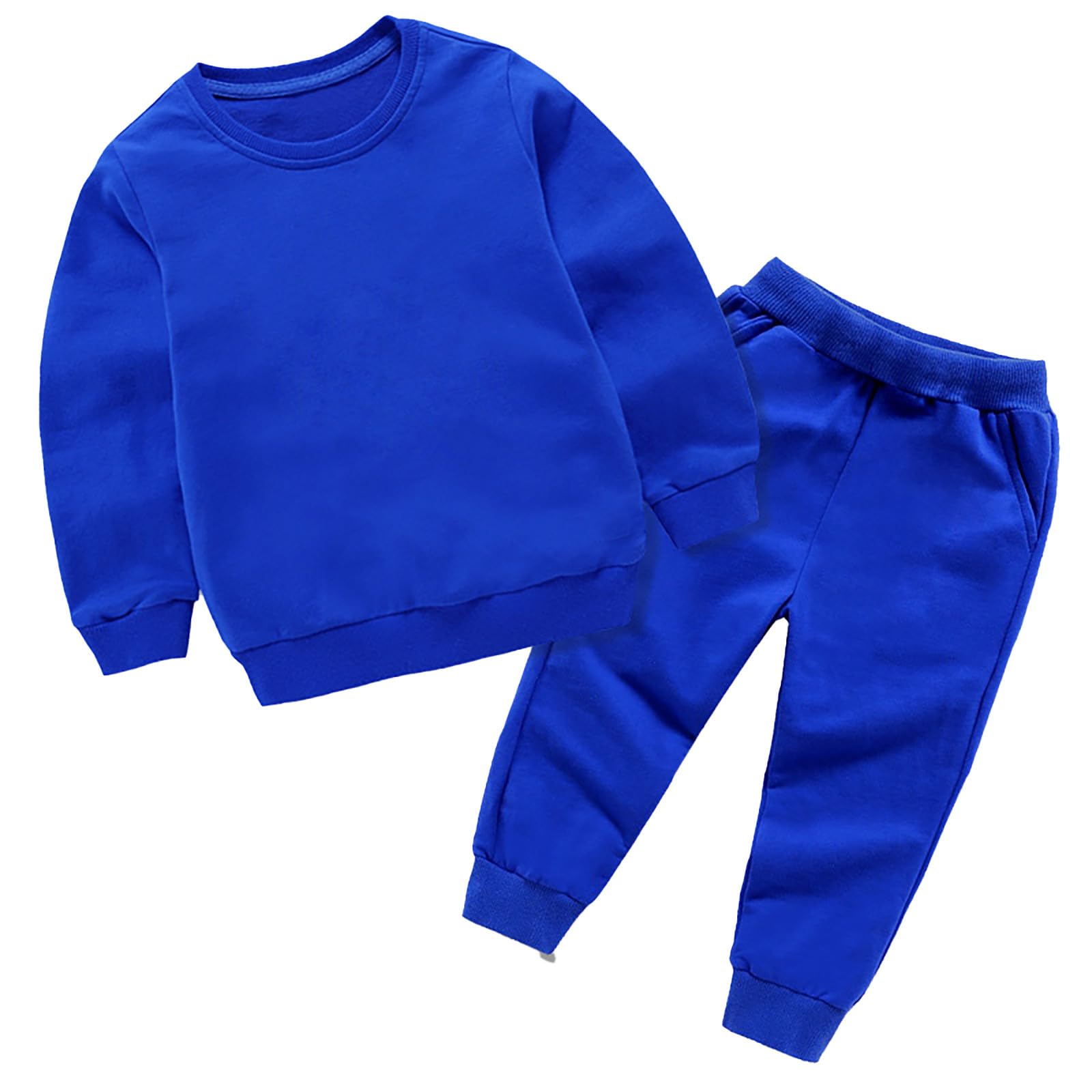 Vêtements hiver bébé ensemble pull et pantalon en maille unie - 4