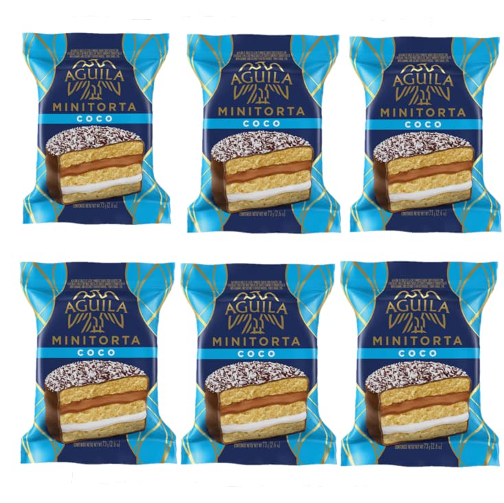 Alfajor premium "Aguila" triplica 2.57 oz0.16 libras (Alfajor Aguila con coco (x6))