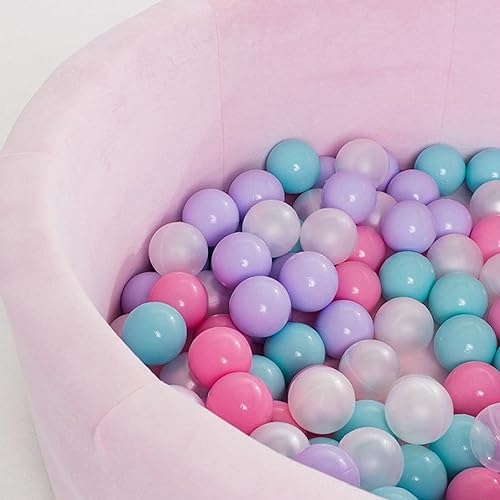 Miniatura 5 de YUFUL Pelotas para niños, bolas de plástico para pelotas, bolas de juego a prueba de aplastamiento de 2.2 pulgadas, sin BPA, no tóxicas, 4 tipos de