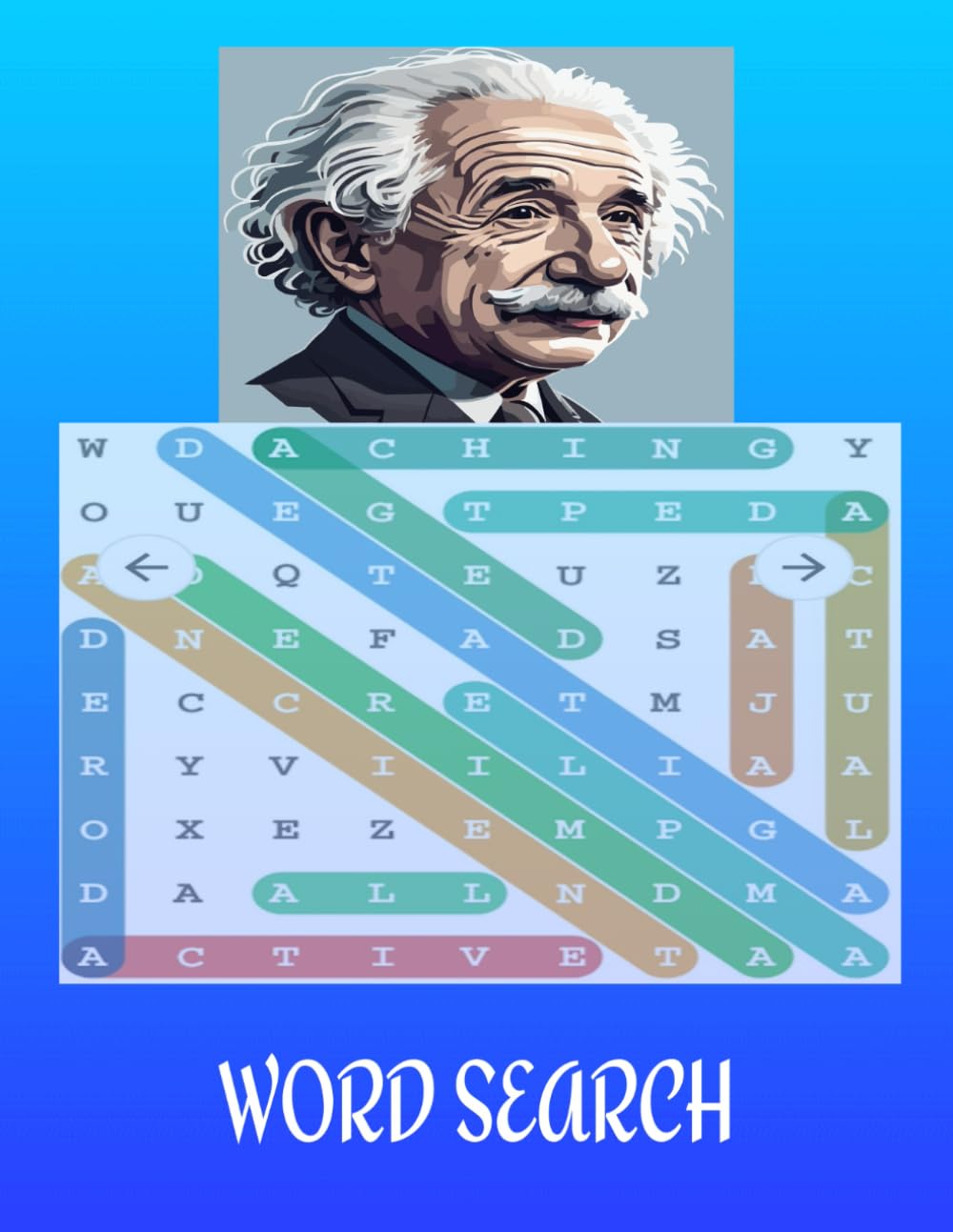Easy Word Search Book, The Best Exercise For Your Brain.