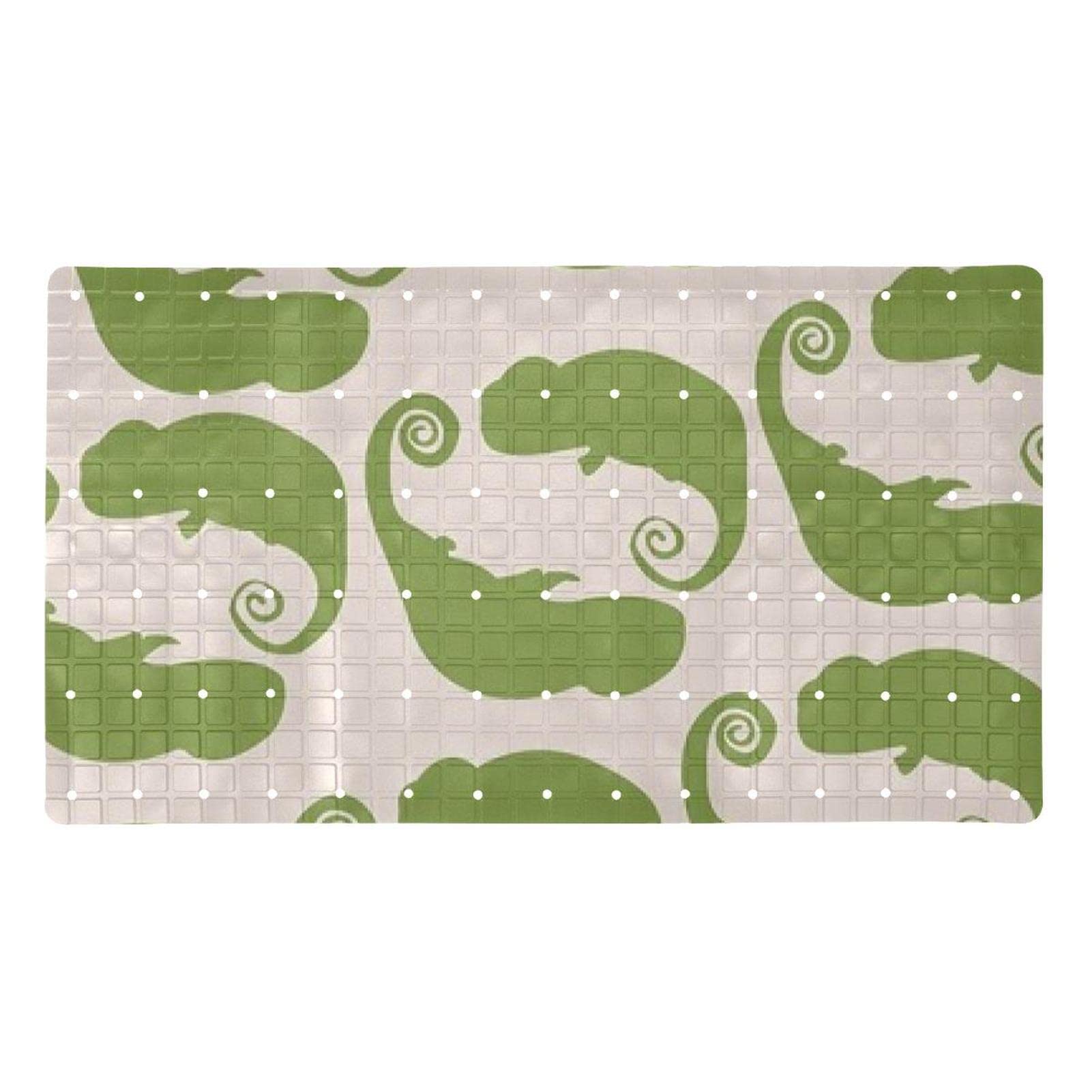 Tapis de baignoire antidérapant avec ventouses et évacuation efficace