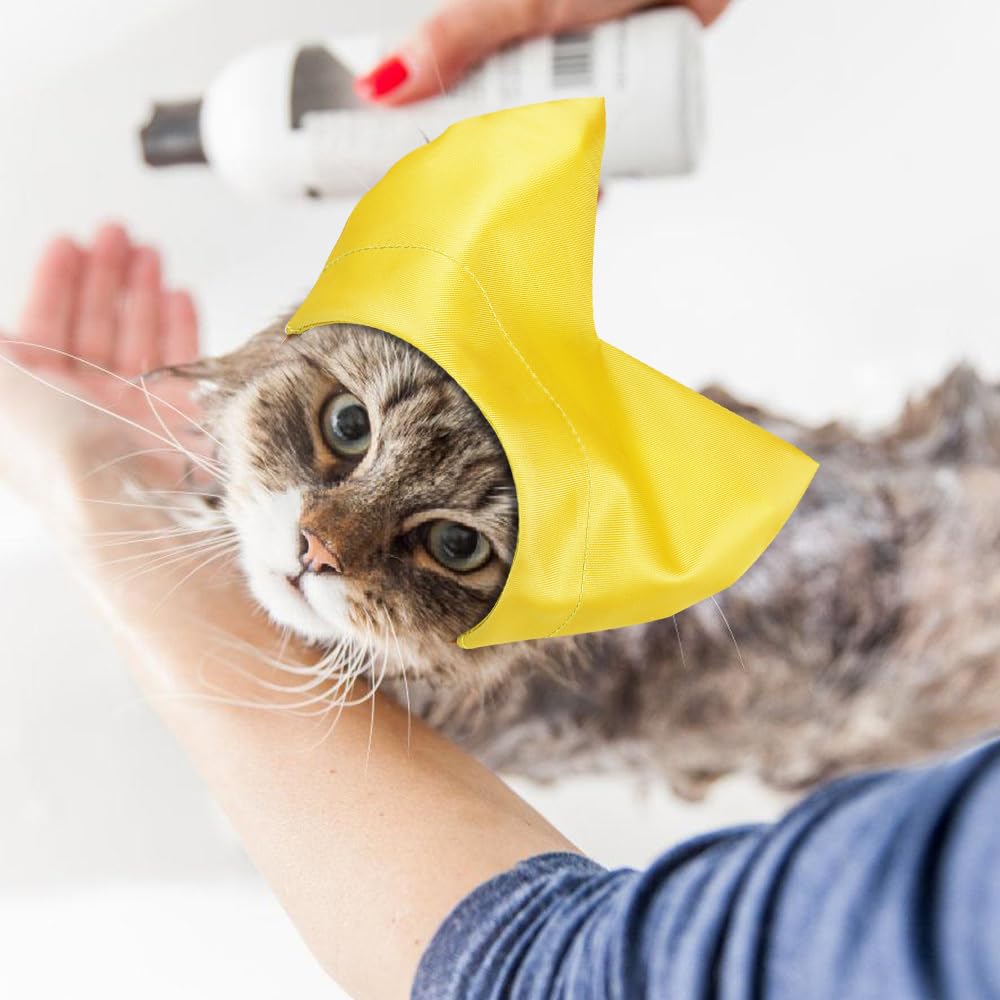Gorros de ducha para gatos, gorro de baño impermeable para gatitos, protección para los oídos para gatos, gorro para mascotas, protector de orejas, gorro de ducha para gatos y perros pequeños, baño