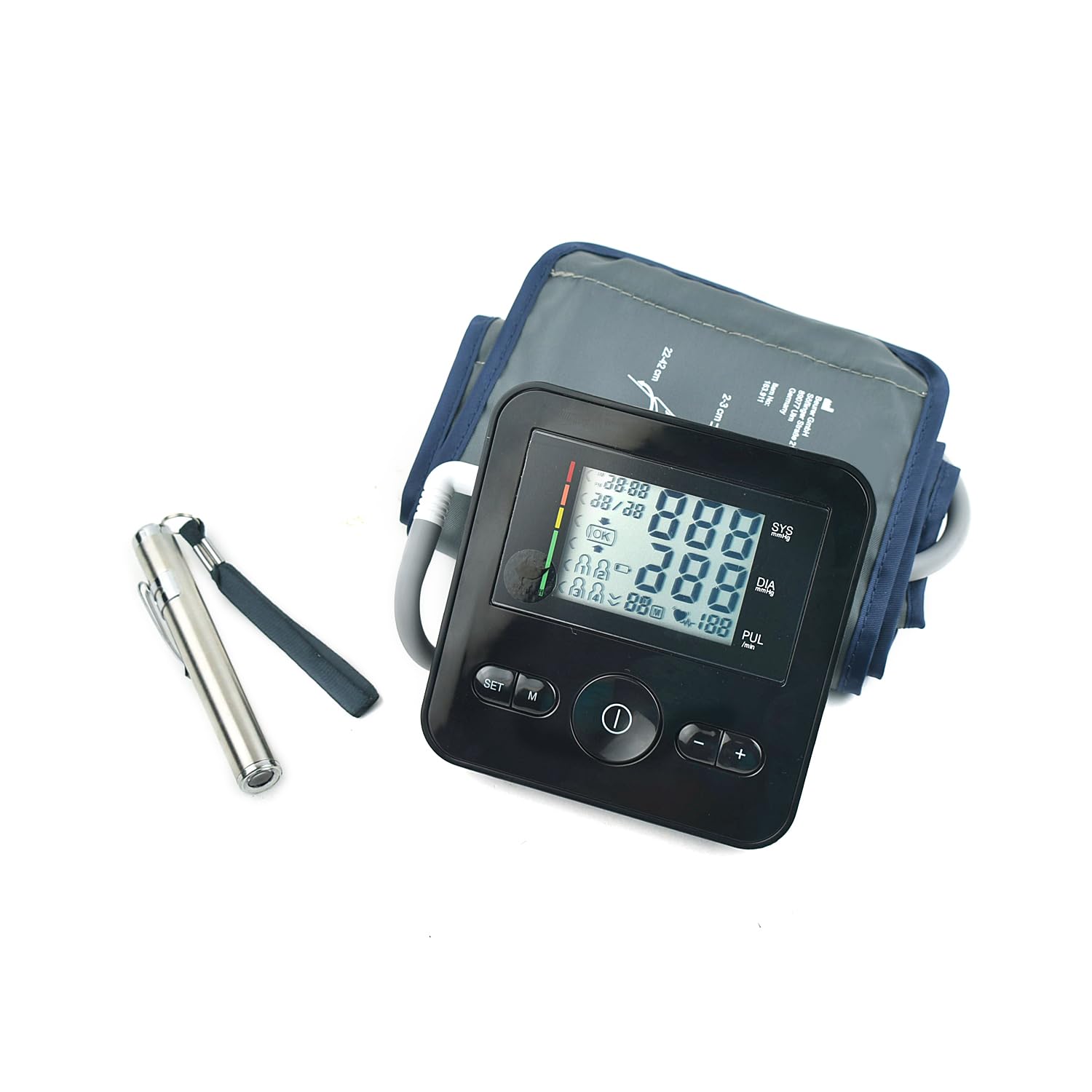 Fully Automatic BM30 Arm Blood Pressure Monitor (Black) With Pen Torch combo-image-41