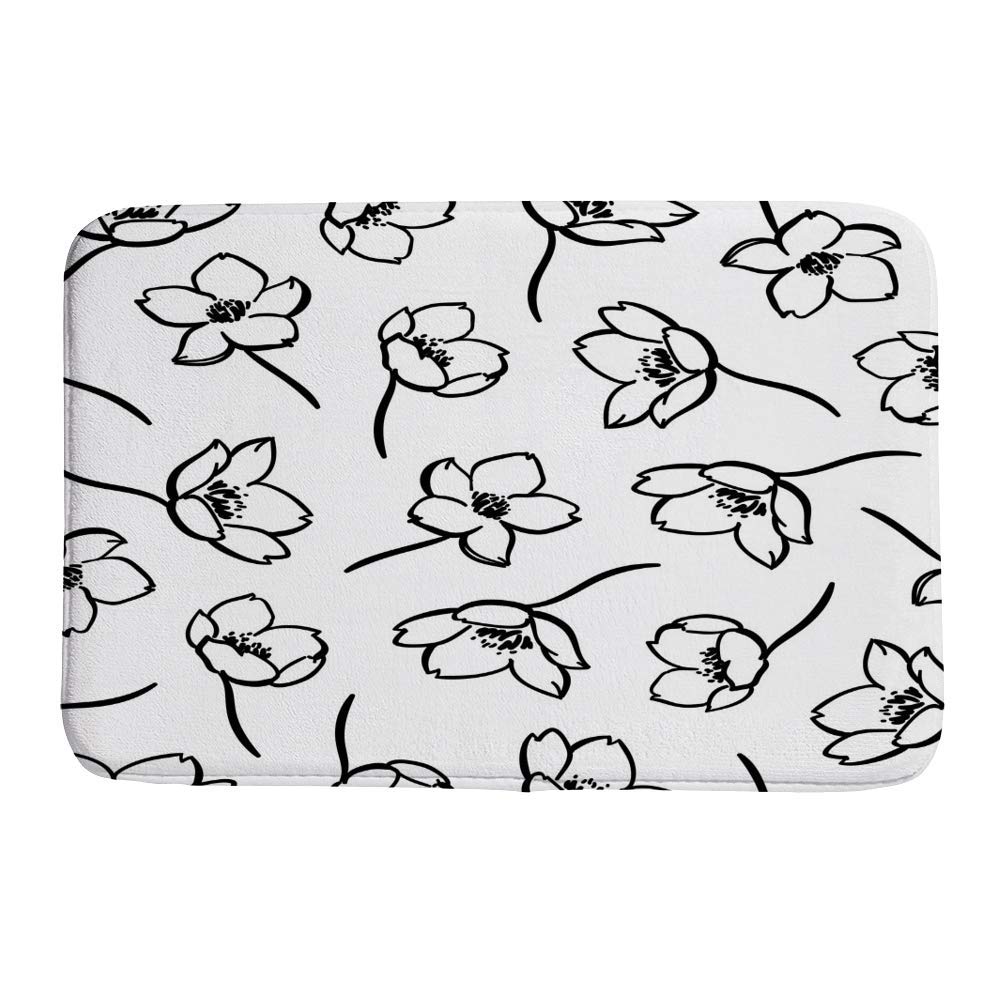 Tapis de salle de bain antidérapant lavable machine 91x61 cm
