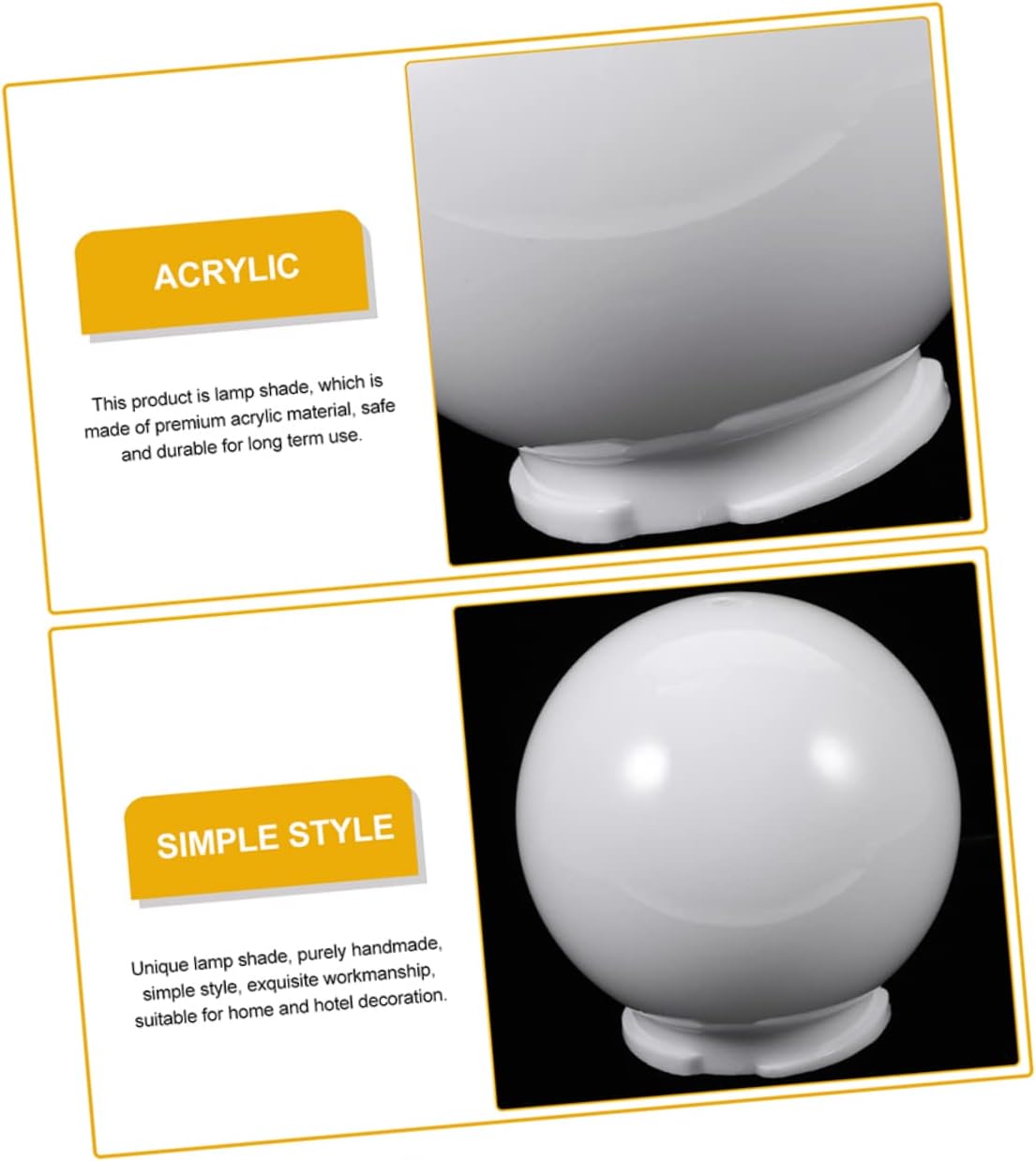 Globe Lamp Shade Replacement for Wall Lamp Light Cover Outdoor Light Fixture Decorative