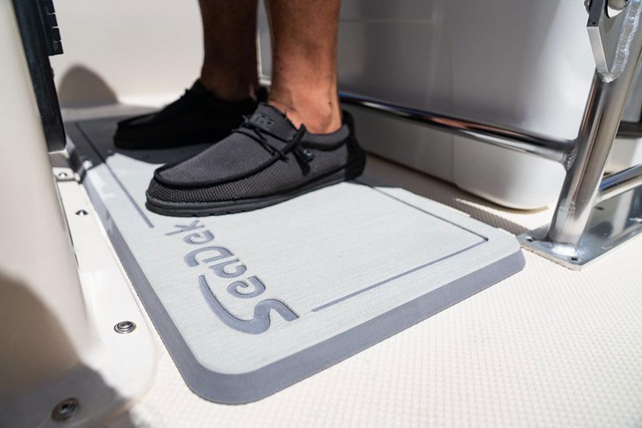 SeaDek 20mm Foam | Teak Anti- Fatigue Helm Station Pad | Non Slip Boat Standing Mat | 3M Adhesive Backing