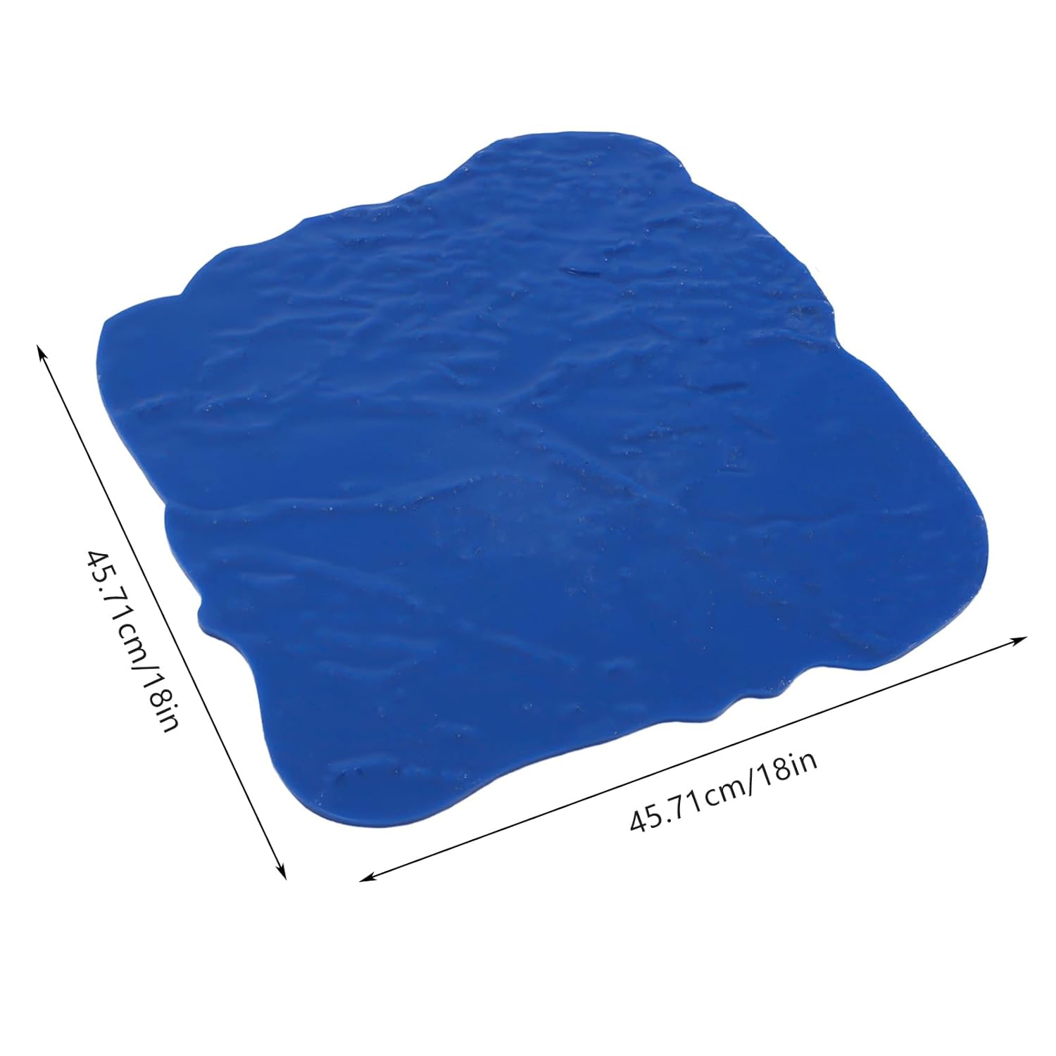 TFCFL Seamless Concrete Slate Pattern, Texture Imprint Stamp Mat, Concrete Cement Stamping Tool, Decorative Patterns Available, Floppy Mat (Blue, 18" x 18")