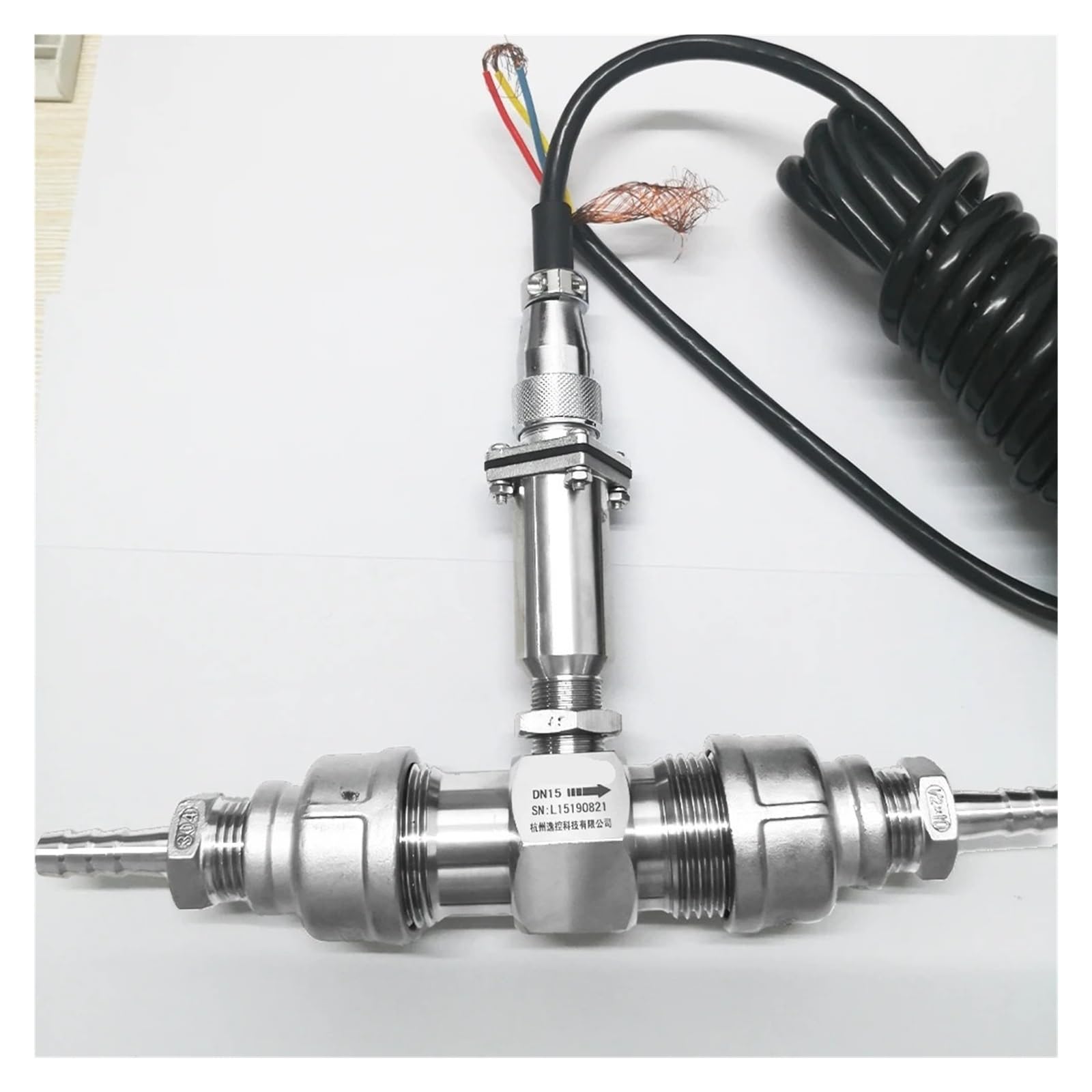 Caudalímetro de turbina de Acero Inoxidable 304 con Rosca Externa(DN10)