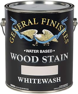 General Finishes Water Based Wood Stain, 1 Gallon, Whitewash