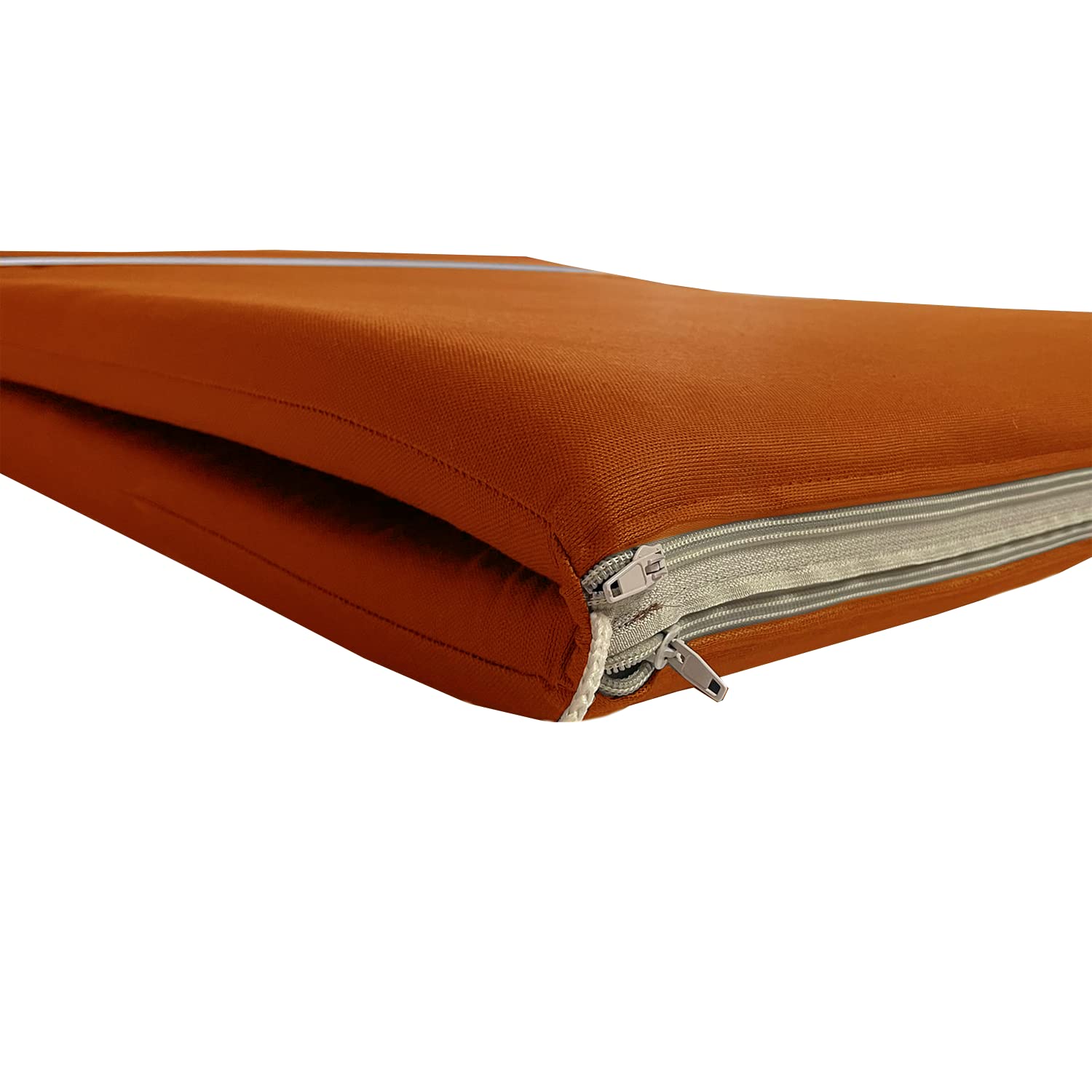 Il Tuo Artigiano Design Cuscino per Lettino Prendisole Pieghevole in Cotone - Semi-idrorepellente e Anti-macchia - Materassino artigianale made in Italy (Ruggine)