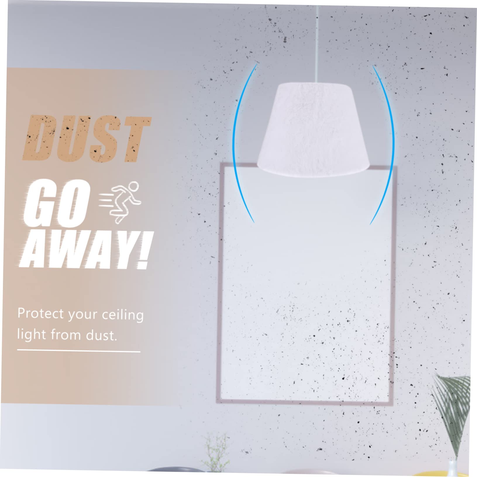 DOITOOL E27 Plush Lamp Shade Lampshades for Table Lamp Soft Velvet Cover for Bulb