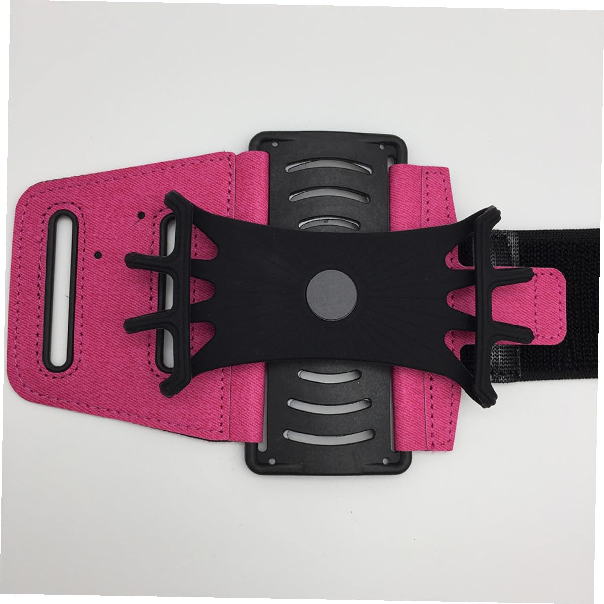 2 Pezzi Supporto per Braccio Cellulare Rotazione 180° Rosa, Cinturino Regolabile per Corsa e Sport All’Aperto, Porta Cellulare Foro Cuffie e Ricarica, Fascia Braccio Running
