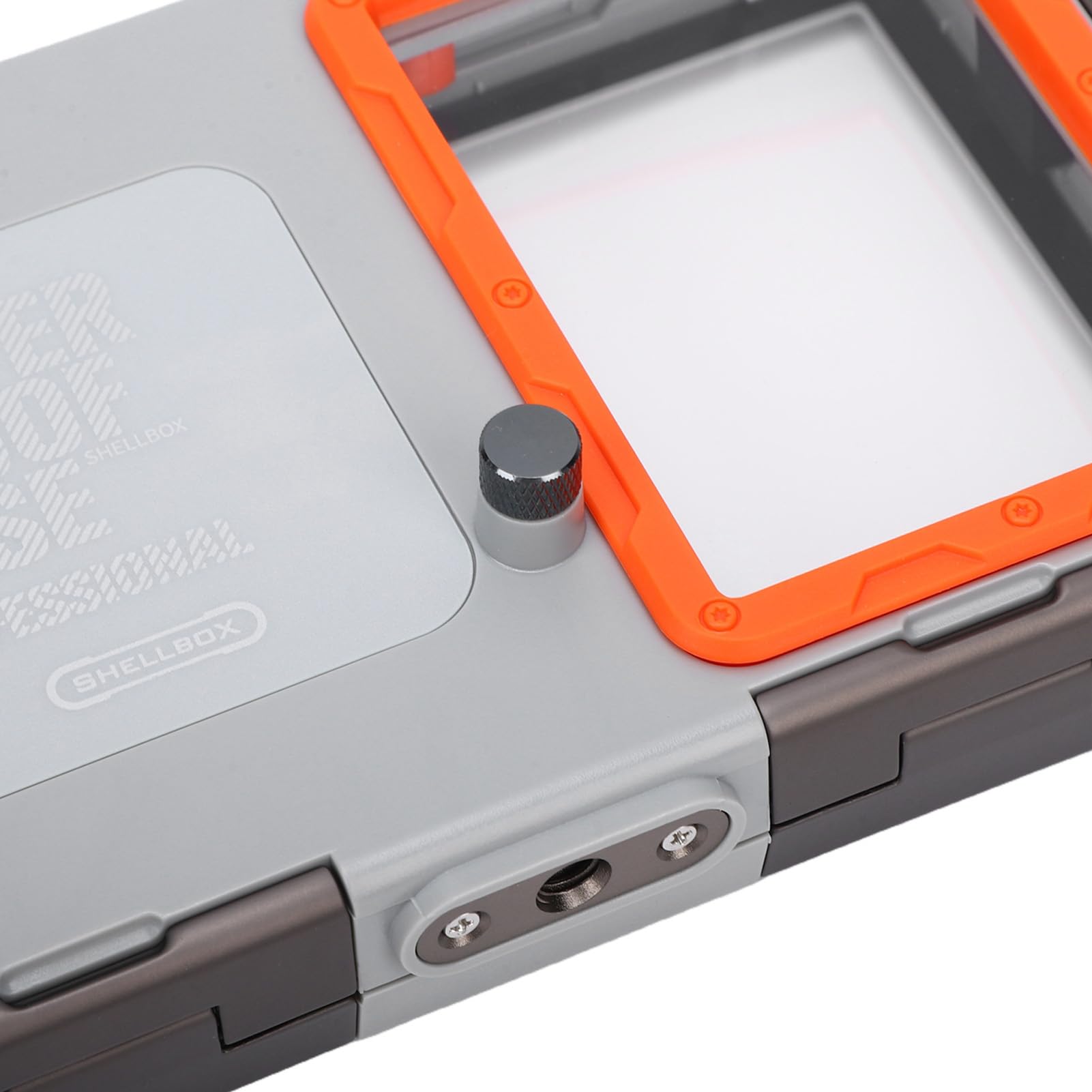 Funda para Teléfono con Snorkel Subacuático para S Series, Resistente Al Agua, 15 M de Profundidad, Diseño Liviano, Listo para Aventuras (Gris y Naranja)