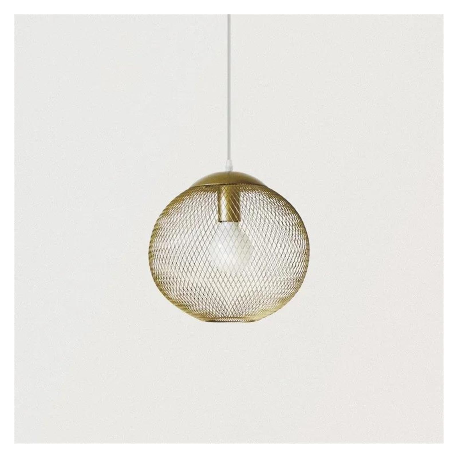 Lustre Suspendu LED Cage Oiseaux Dorée Luminaire Restaurant