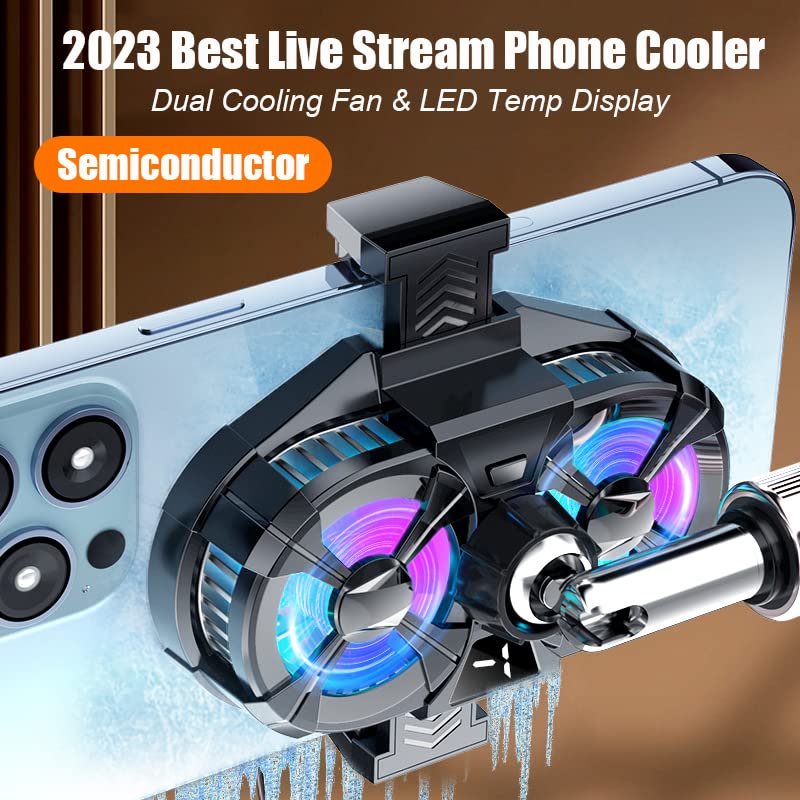 Miniatura 5 de Refrigerador semiconductor para teléfono móvil, ventilador de refrigeración para teléfono celular con chip de enfriamiento de doble semiconductor,