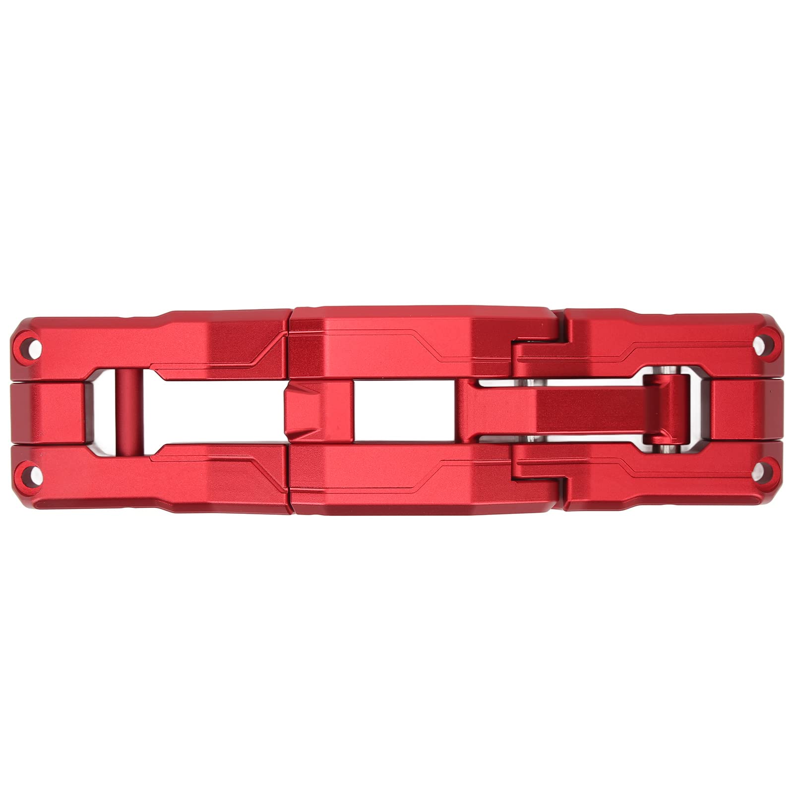 Tbest Aluminiumlegierung Türscharnier Stufen, Einfache Montage (Rot)
