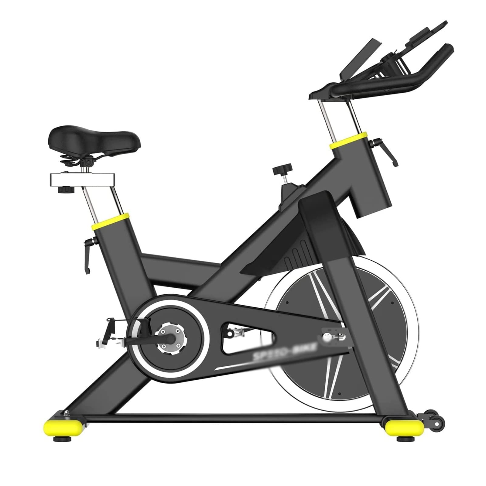 Exercise Bikes Indoor Cycling Stationary Upright Bike Comfortable and Quiet Cardio Workout Machine LED Digital Display stepless Resistance for Home Gym